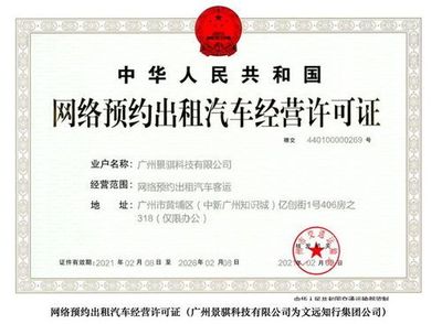 驾驶许可与网络经营 资质、许可与日常应用交底